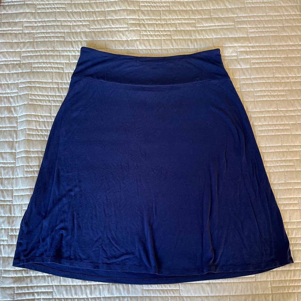 Small Navy Blue Tommy Bahama Cotton Skirt - Picture 5 of 5
